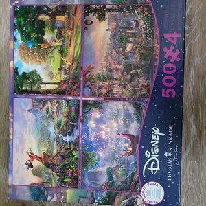 Disney Thomas Kinkade 500 peice puzzles